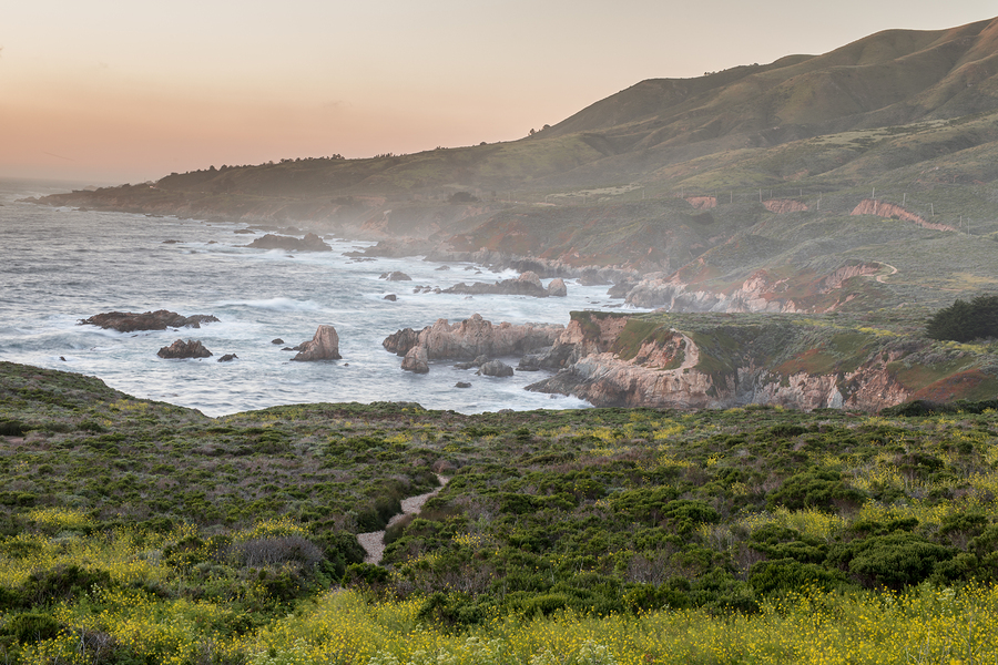 Map - San Francisco to LA Along The PCH